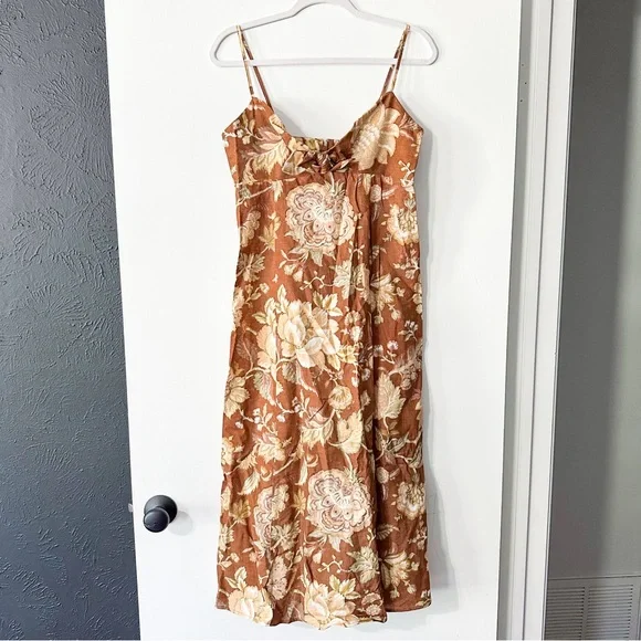 Sezane Chiaretta Dress Adana Maxi Floral Size 36 38 US 4 6 NWT - Picture 3 of 13